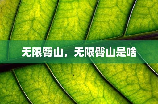 无限臀山，无限臀山是啥