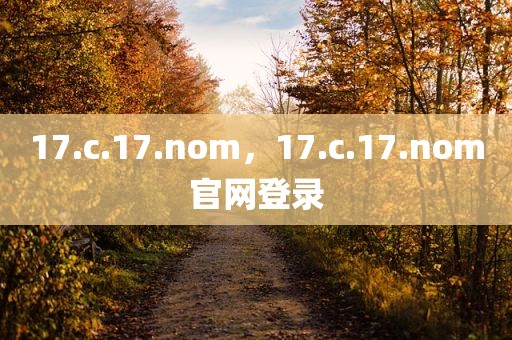 17.c.17.nom，17.c.17.nom官网登录