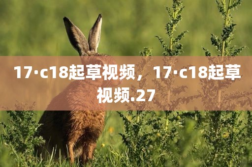 17·c18起草视频，17·c18起草视频.27