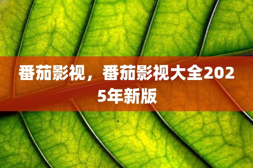 番茄影视，番茄影视大全2025年新版