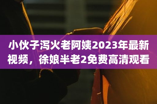 小伙子泻火老阿姨2023年最新视频，徐娘半老2免费高清观看
