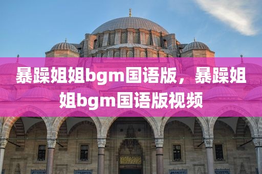 暴躁姐姐bgm国语版，暴躁姐姐bgm国语版视频