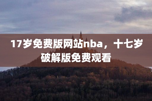 17岁免费版网站nba，十七岁破解版免费观看
