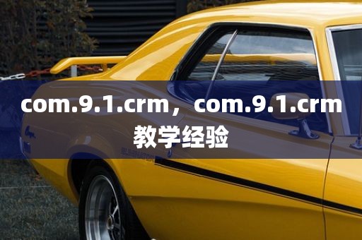 com.9.1.crm，com.9.1.crm教学经验
