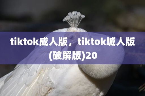 tiktok成人版，tiktok城人版(破解版)20