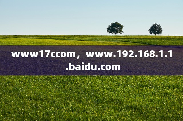 www17ccom，www.192.168.1.1 .baidu.com