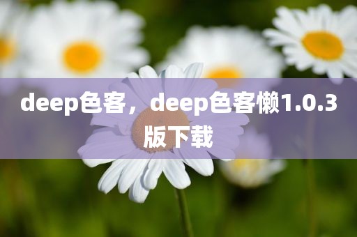 deep色客，deep色客懒1.0.3版下载