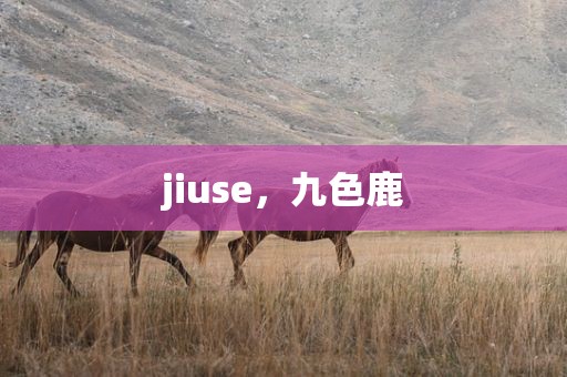 jiuse，九色鹿