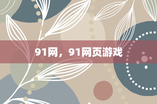 91网，91网页游戏