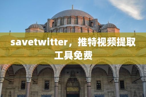 savetwitter，推特视频提取工具免费