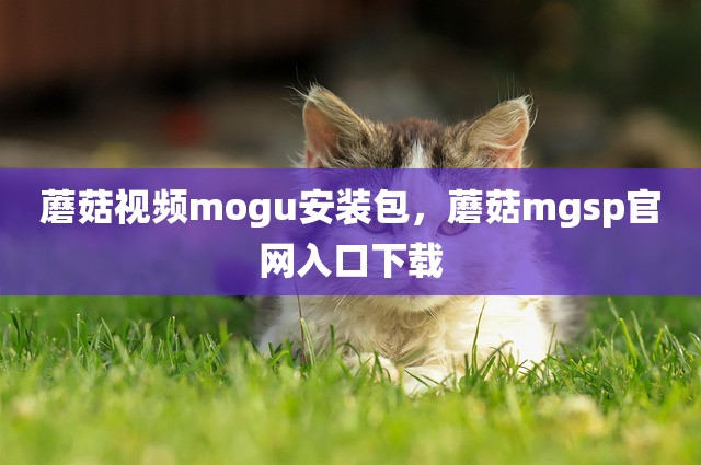 蘑菇视频mogu安装包，蘑菇mgsp官网入口下载