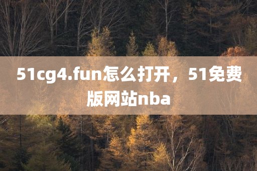 51cg4.fun怎么打开，51免费版网站nba