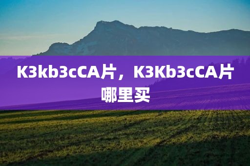 K3kb3cCA片，K3Kb3cCA片哪里买
