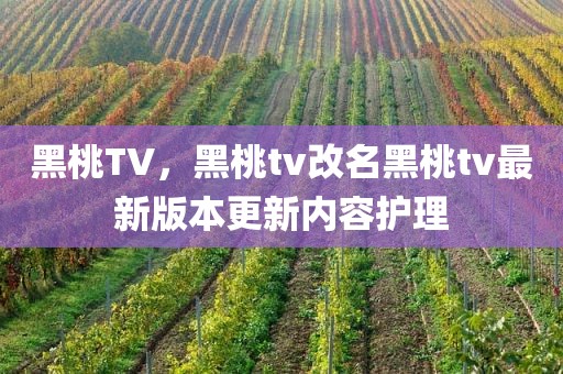 黑桃TV，黑桃tv改名黑桃tv最新版本更新内容护理