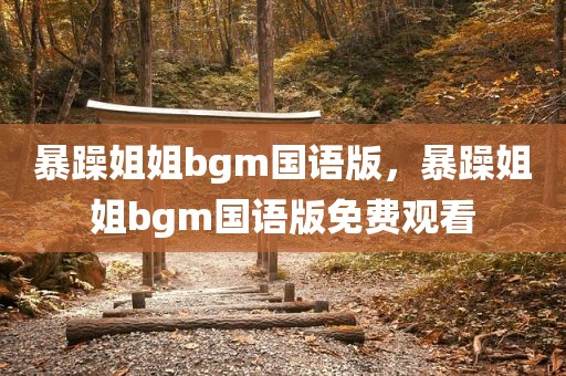 暴躁姐姐bgm国语版，暴躁姐姐bgm国语版免费观看