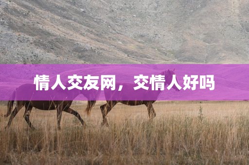 情人交友网，交情人好吗
