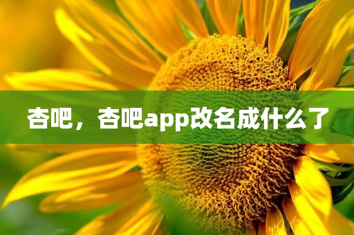 杏吧，杏吧app改名成什么了