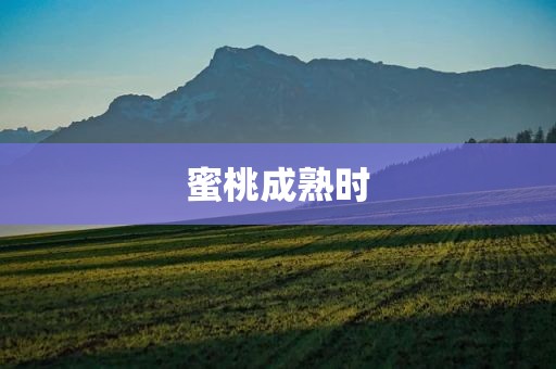 蜜桃成熟时