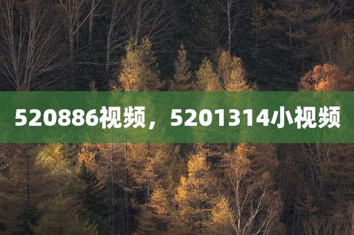 520886视频，5201314小视频