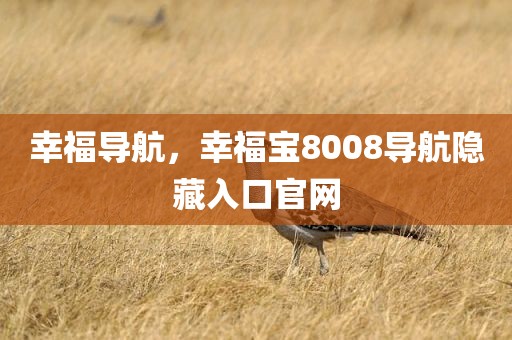 幸福导航，幸福宝8008导航隐藏入口官网