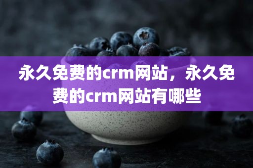 永久免费的crm网站，永久免费的crm网站有哪些