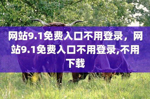 网站9.1免费入口不用登录，网站9.1免费入口不用登录,不用下载