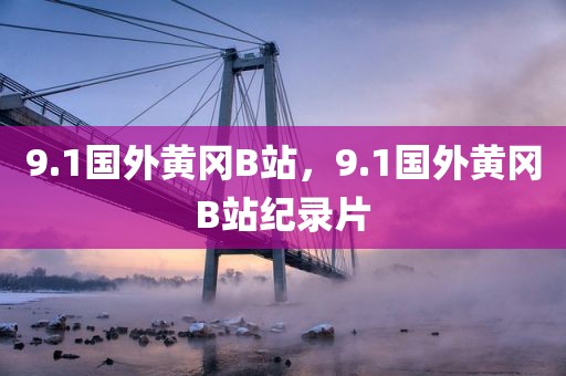 9.1国外黄冈B站，9.1国外黄冈B站纪录片