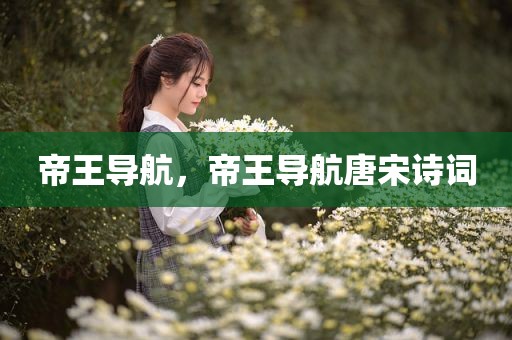 帝王导航，帝王导航唐宋诗词