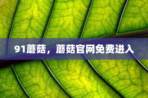 91蘑菇，蘑菇官网免费进入