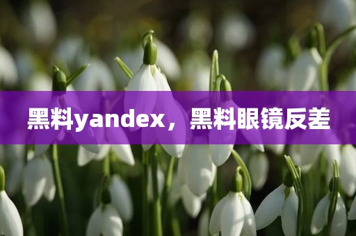 黑料yandex，黑料眼镜反差