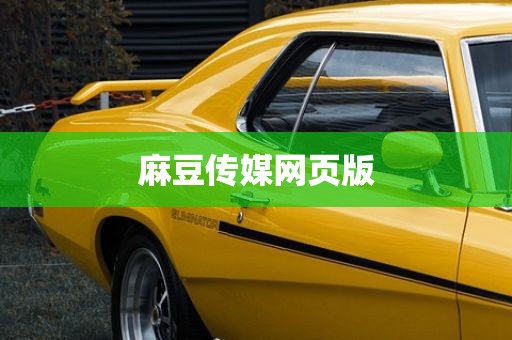 麻豆传媒网页版