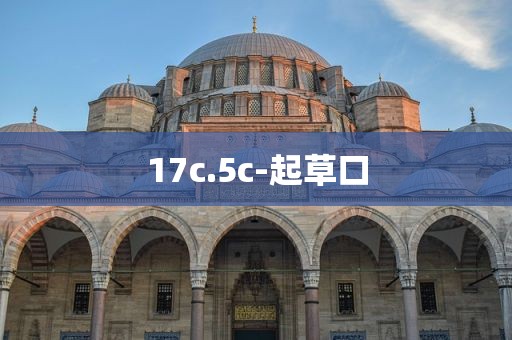 17c.5c-起草口