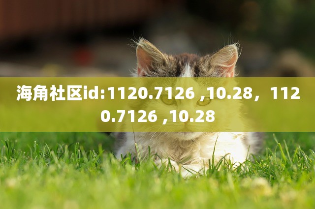 海角社区id:1120.7126 ,10.28，1120.7126 ,10.28