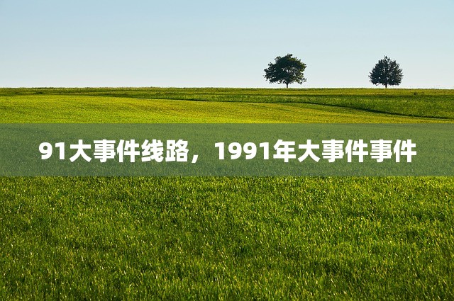 91大事件线路，1991年大事件事件