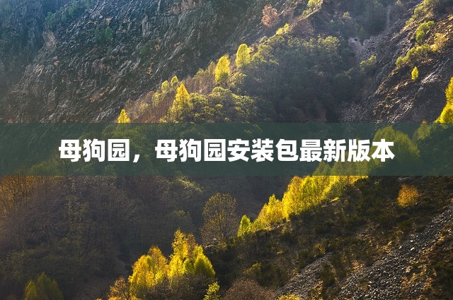 母狗园，母狗园安装包最新版本