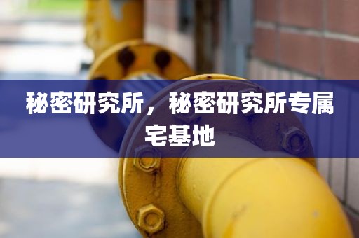 秘密研究所，秘密研究所专属宅基地