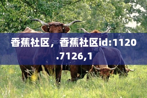 香蕉社区，香蕉社区id:1120.7126,1