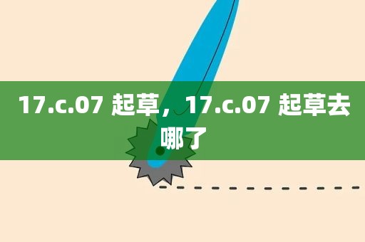 17.c.07 起草，17.c.07 起草去哪了