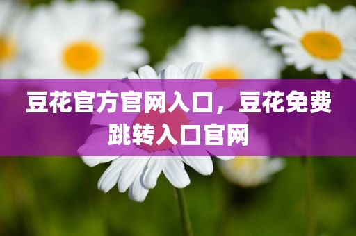 豆花官方官网入口，豆花免费跳转入口官网
