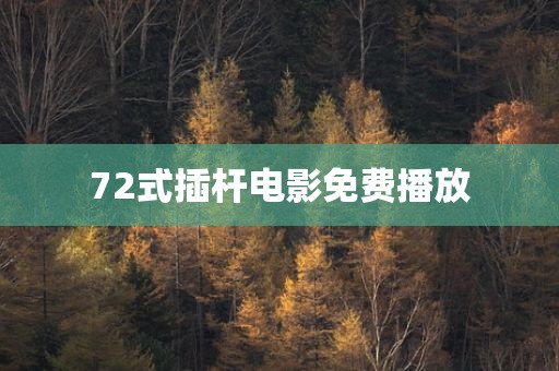 72式插杆电影免费播放