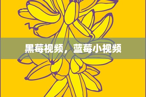 黑莓视频，蓝莓小视频