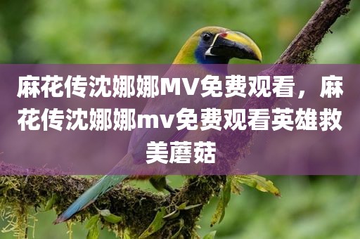 麻花传沈娜娜MV免费观看，麻花传沈娜娜mv免费观看英雄救美蘑菇