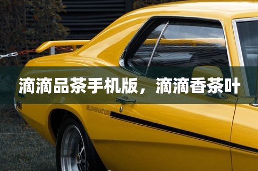 滴滴品茶手机版，滴滴香茶叶