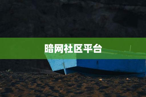 暗网社区平台