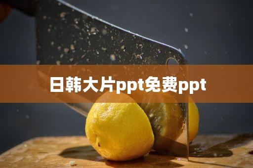 日韩大片ppt免费ppt
