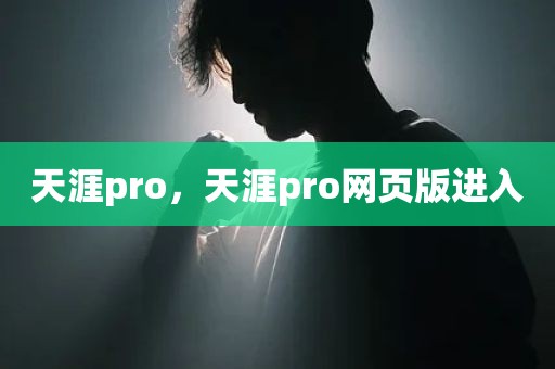 天涯pro，天涯pro网页版进入