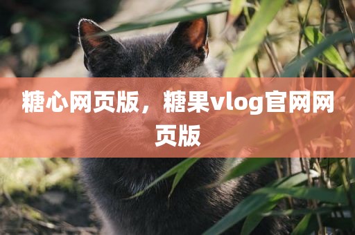 糖心网页版，糖果vlog官网网页版