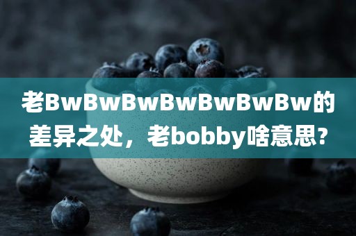 老BwBwBwBwBwBwBw的差异之处，老bobby啥意思?