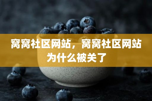 窝窝社区网站，窝窝社区网站为什么被关了