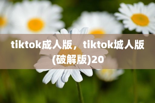 tiktok成人版，tiktok城人版(破解版)20